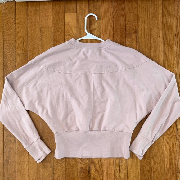 Athleta Light Pink Sweatshirt Size Small - Picture 3 of 6